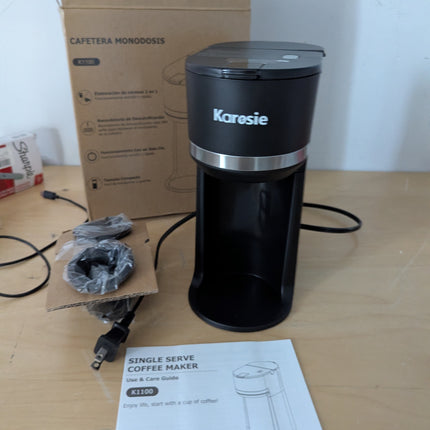 Karosie Single Serve Coffee Maker for K-Cup and Ground Coffee, Fast Brew
