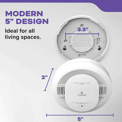 Kidde Smoke & Carbon Monoxide Detector, AA Battery Powered, LED Warning Light In
