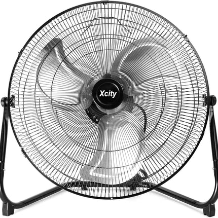 Xcity 18-Inch Metal Floor Fan, High Velocity 4000 CFM Industrial Fan, 3-Speed &