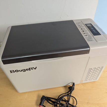 BougeRV 12 Volt Refrigerator With Cover 12V Car Fridge 30 Quart Portable Freezer