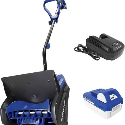 Snow Joe 24V Cordless Electric Shovel Kit w/ 4Ah Battery & Charger, 13″ Clearing