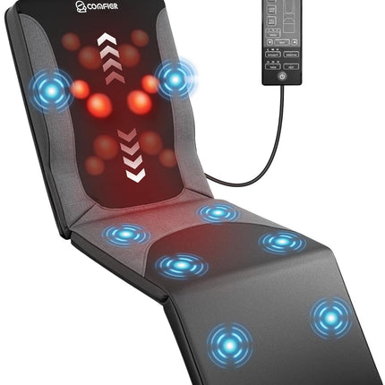 COMFIER Shiatsu Full Body Massage Mat with Heat, Back & Legs Massager Mat with H