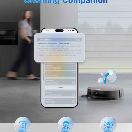 ECOVACS DEEBOT X11 OmniCyclone Robot Vacuum and Mop, Bagless Auto-Empty Station,
