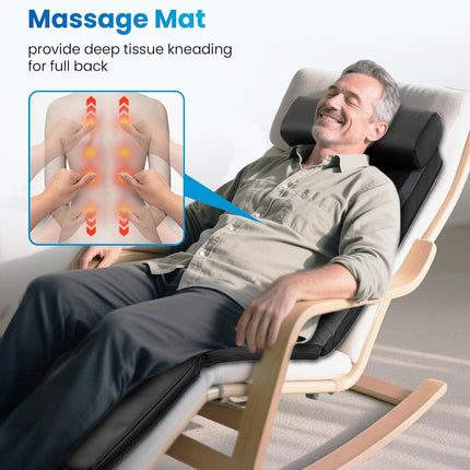 COMFIER Shiatsu Full Body Massage Mat with Heat, Back & Legs Massager Mat with H