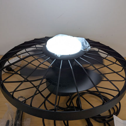 LEDIARY 20" Outdoor Ceiling Fan with Lights,IP65 Waterproof Gazebo Hanging Fan w