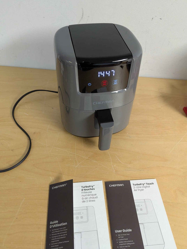 CHEFMAN 2 Qt Mini Air Fryer – Digital Space-Saving Compact Air Fryer with Nonsti