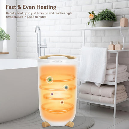 Keenray Towel Warmer Bucket, Large Towel Warmer for Bathroom with Timer, LED Dis