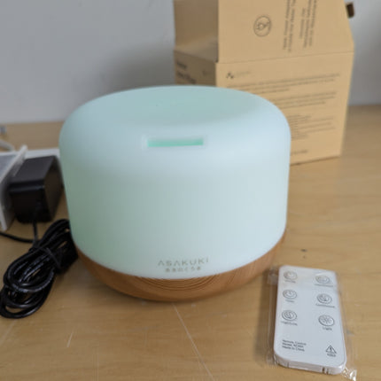 ASAKUKI 500ml Essential Oil Diffuser, 5 in 1 Premium Ultrasonic Aromatherapy Fra