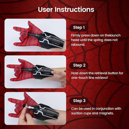 Spider Man Glove Cosplay Launcher Spider String web Shooter Toys for Children