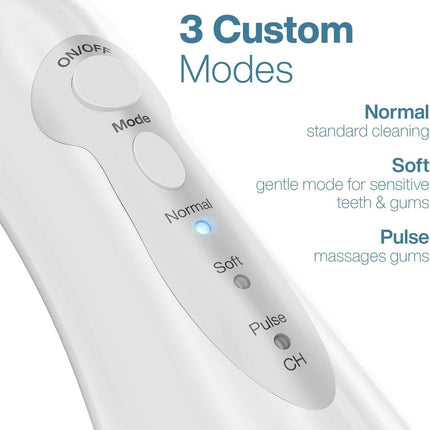 AquaSonic Aqua Flosser - Cordless Rechargeable Water Flosser for Teeth - Waterpr