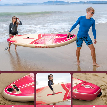 CETANA 11 ft 6 in x 35 in Extra Wide Stand Up Paddle Board for Adults & Youth, 400 lb Capacity Inflatable SUP with Pump