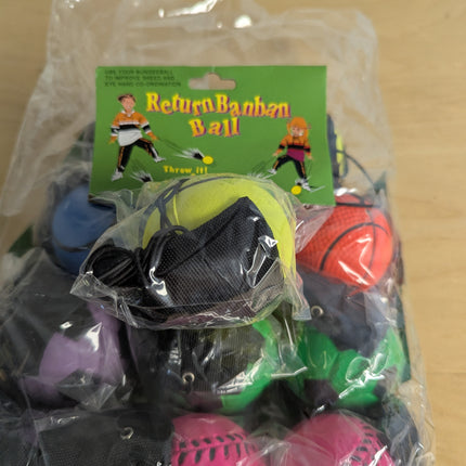 Return Ball 24 balls with elastic string Wrap around finger and throw     Perfec