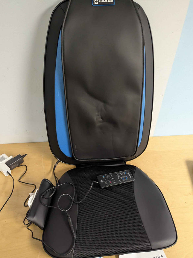 Comfier Shiatsu Back Massager with Heat -Deep Tissue Kneading Massage Seat Cushion, Massage Chair Pad for Full Back, Electric Body Massager for Home or Office Chair use,Valentine's Day Gift for Men,Women