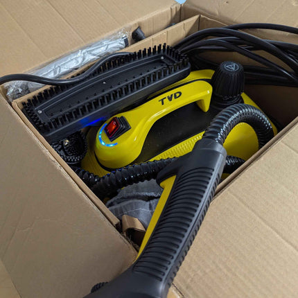 TVD steam cleaner, upholstery cleaner, steam cleaner with 5 m extra long power c