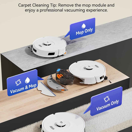 Redroad Robot Vacuum Cleaner 20,000Pa Robot Vacuum Mop,120 Day Self Emptying Vac