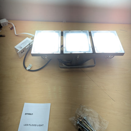 STASUN 300W LED Flood Light, Mini Series Outdoor Floodlight, 30000LM 6000K Dayli