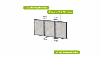 STASUN 300W LED Flood Light, Mini Series Outdoor Floodlight, 30000LM 6000K Dayli