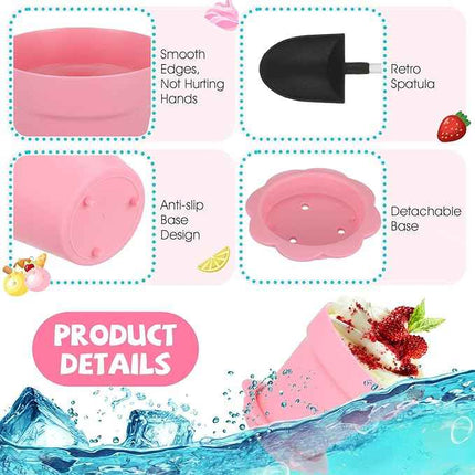 50 Pack Flowerpot Dessert Cup Plastic Cake Cups with Lid Shovel Spoon Bottom Tra
