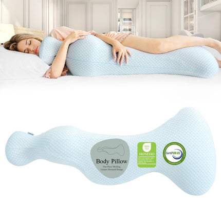 Small Mermaid Body Pillows, Cooling One Piece Body Pillows for Adults, Long Pill