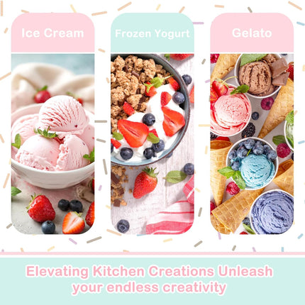 GLINK Ice Cream Maker Attachment for KitchenAid Stand Mixer, Compatible with Kit