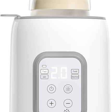 Bottle Warmer, GROWNSY 8-in-1 Fast Baby bottle Warmer with Timer LCD Display Acc