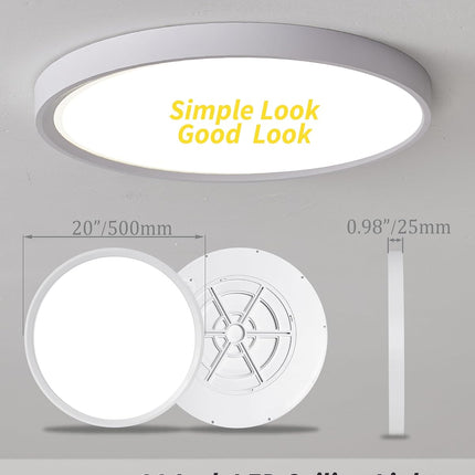 FAULTY LED Flush Mount Ceiling Light 20 Inch 40W 4350lm (remotes not working)