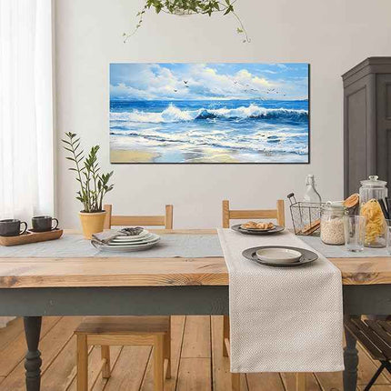 ENTANUB Ocean Wall Art, Size 48x24 Inches