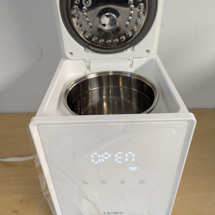 3L Stainless Steel Warm Mist Humidifier with Easy Clean and Warm Steam Function,