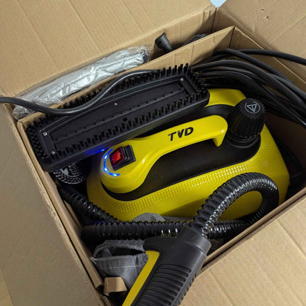 TVD steam cleaner, upholstery cleaner, steam cleaner with 5 m extra long power c