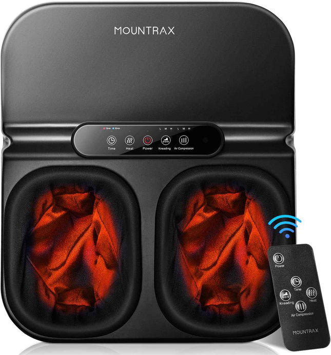MOUNTRAX Foot Massager Machine with Heat, Gifts for Women Men, Shiatsu Foot Mass