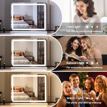 ZL ZELing Vanity Mirror with Lights, 23 Inch Large Makeup Mirror with LED Lights