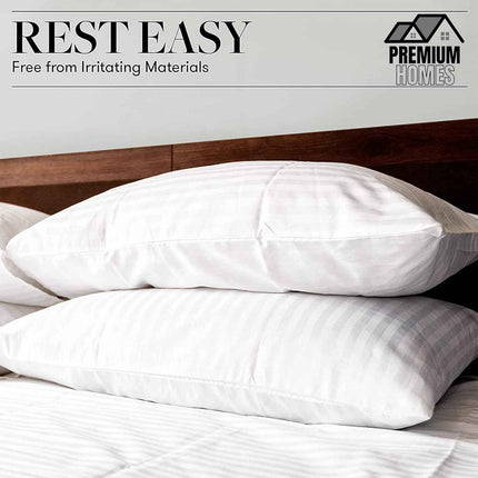 Premium Homes Collection Bed Pillows for Sleeping - Standard Size, Set of 2 - Co