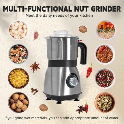 Spice Grinder Electric, Herb Nut Grinder for Kitchen, Detachable Espresso Grinde