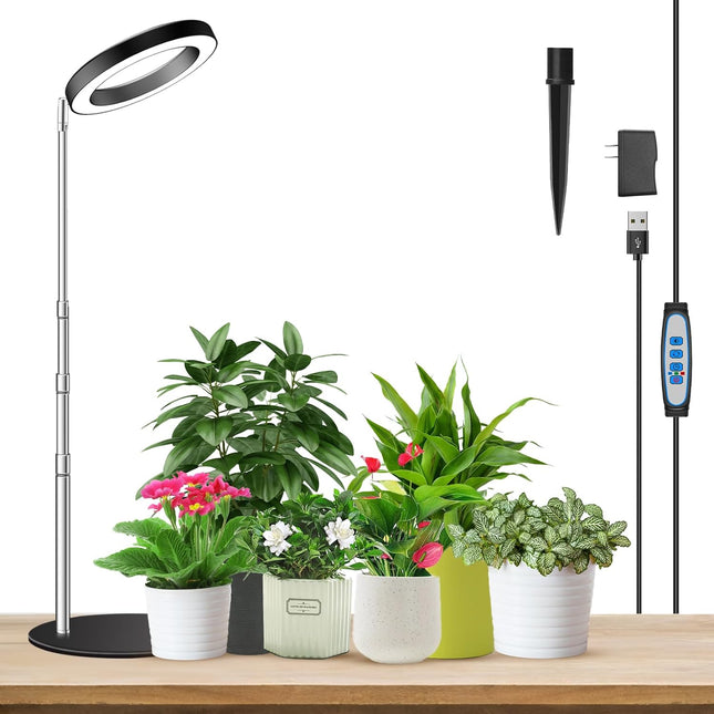 (Soil only) Aokrean Grow Lights, Full Spectrum Plant Light for Indoor Plants, 2