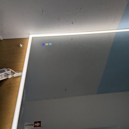 S·BAGNO 47.2''x27.2'' LED Bathroom Mirror with Lights, Bathroom Vanity Wall Mirr