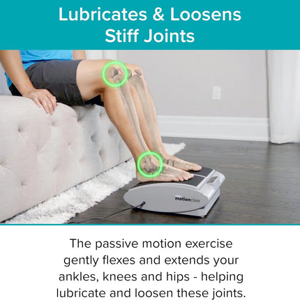 DR-HO'S MotionCiser Passive Leg Exerciser with Heat & Vibration, 5 Heat Settings & Remote for Circulation