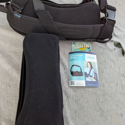 Vive Shoulder Abduction Sling - Immobilizer for Injury Support - Pain Relief Arm