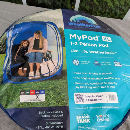 Under the Weather MyPod XL - Pop-Up Weather Pod, Protection from Cold, Wind and