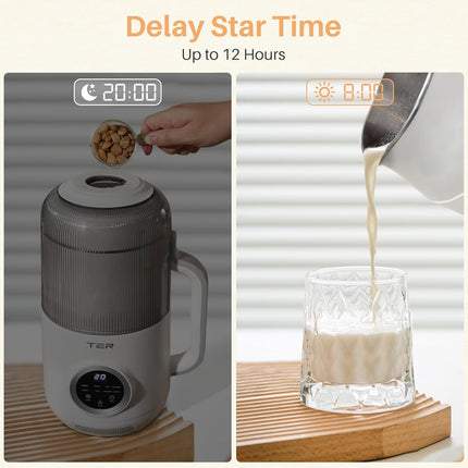 10-in-1 Nut Milk Maker, Electric Bean and Nut Milk Machine, 40oz Soy Milk Maker