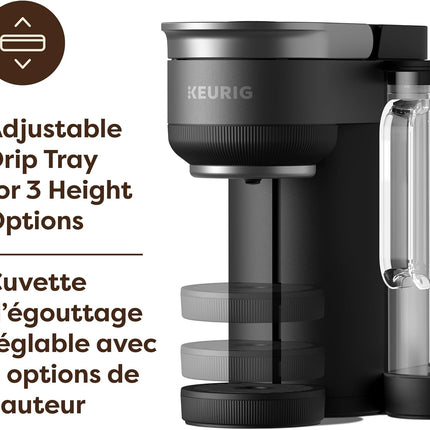 Keurig K-Crema Single Serve K-Cup Pod Coffee Maker, Black