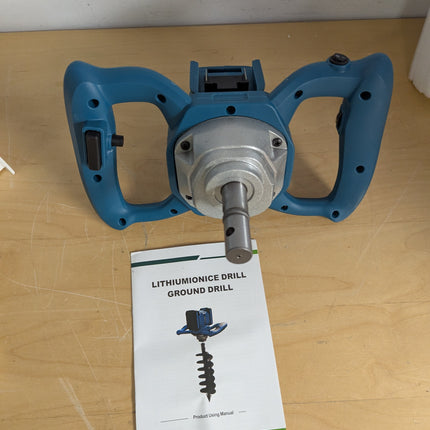 (Tool Only) fosa Cordless Electric Ice Auger / Post Hole Digger, 6 Speeds