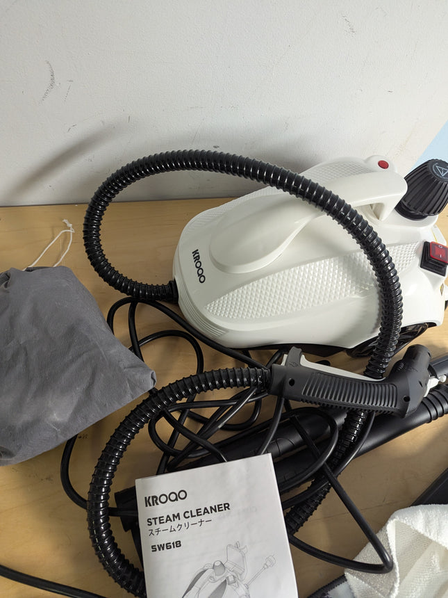 KROQO Steam Cleaner, Steamer with 23 Accessories, Powerful Multipurpose Portable