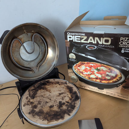 (Used - fair) PIEZANO Crispy Crust Pizza Oven by Granitestone – Electric Pizza O