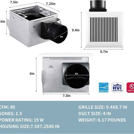 Tech Drive Bathroom Ventilation and Exhaust Fan