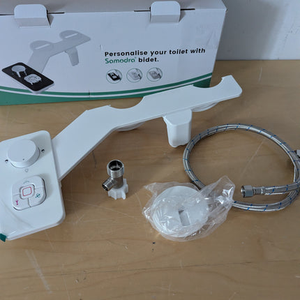 SAMODRA Bidet Attachment Non-Electric Cold Water Bidet Toilet Seat Attachment wi