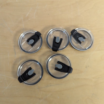 HINZIC 5 Pack Replacement Lids for 20 oz Tumbler, Black | Travel Spill Proof Res