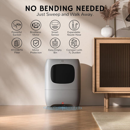 AIRTHEREAL T1 Touchless Vacuum Automatic Dustpan with 2 Operation Modes - Ultra