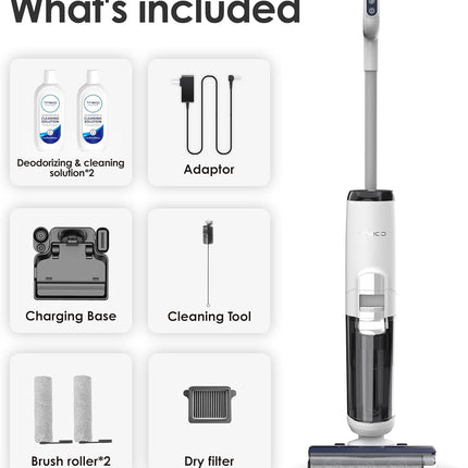 Tineco iFLOOR 5 Breeze Complete Wet Dry Vacuum Cordless Floor Washer, One-Step C