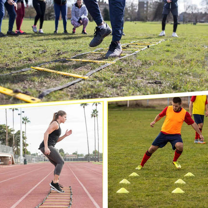 LYKAN FIT 20ft Agility Ladder Speed Training Equipment, Speed Ladder Agility Lad