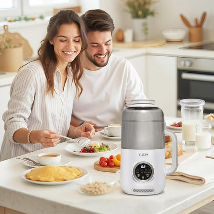 10-in-1 Nut Milk Maker, Electric Bean and Nut Milk Machine, 40oz Soy Milk Maker